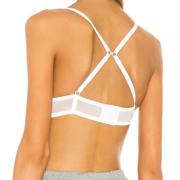 Free People White Sheer Lace Bra 36B 36C Sexy Intimate Lingerie - Picture 8 of 10